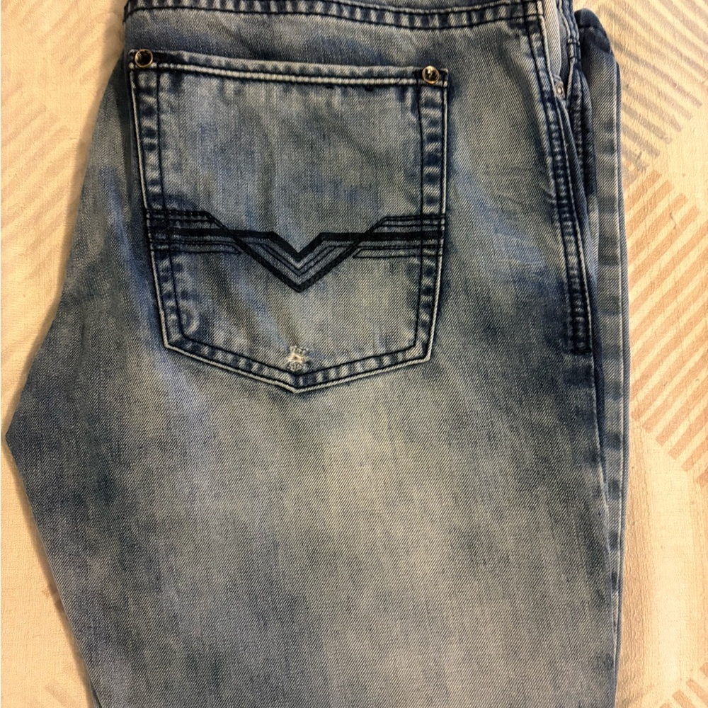 Buffalo David Bitton Light Blue Relaxed Jeans